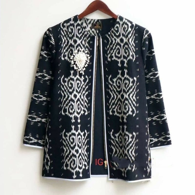 Batik Outer Blazer, Batik Jacket Traditional Indonesia - KATCO