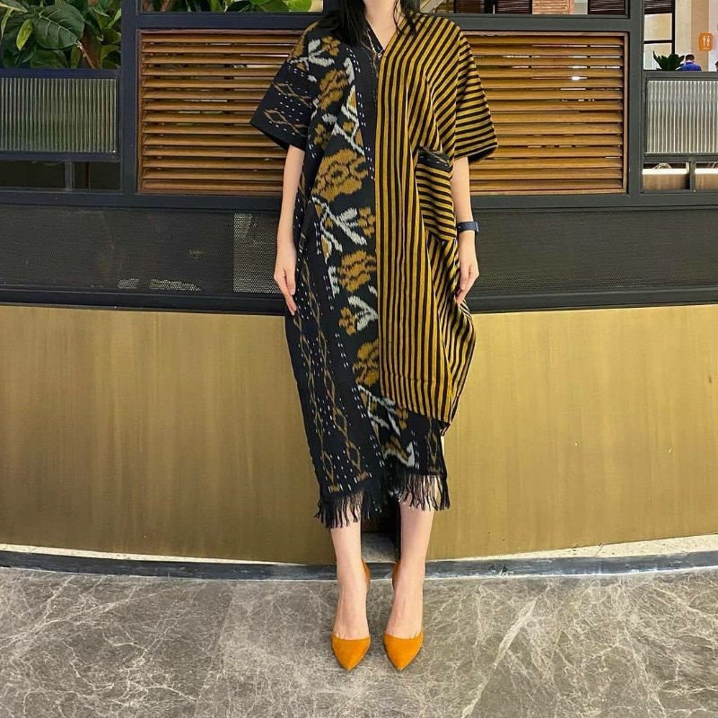 Handwoven Traditional Oversize Dress, Made in Indonesia - KATCO